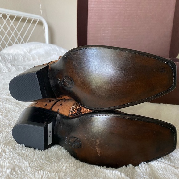 Pinto Ranch Tri Color Python Boots - Picture 5 of 10